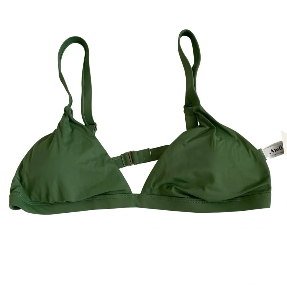 Andie Swim The Caicos Top Size L Seagrass Green NWT